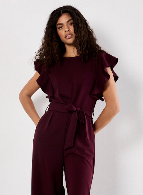 APRICOT Ruffle Sleeve Jumpsuit