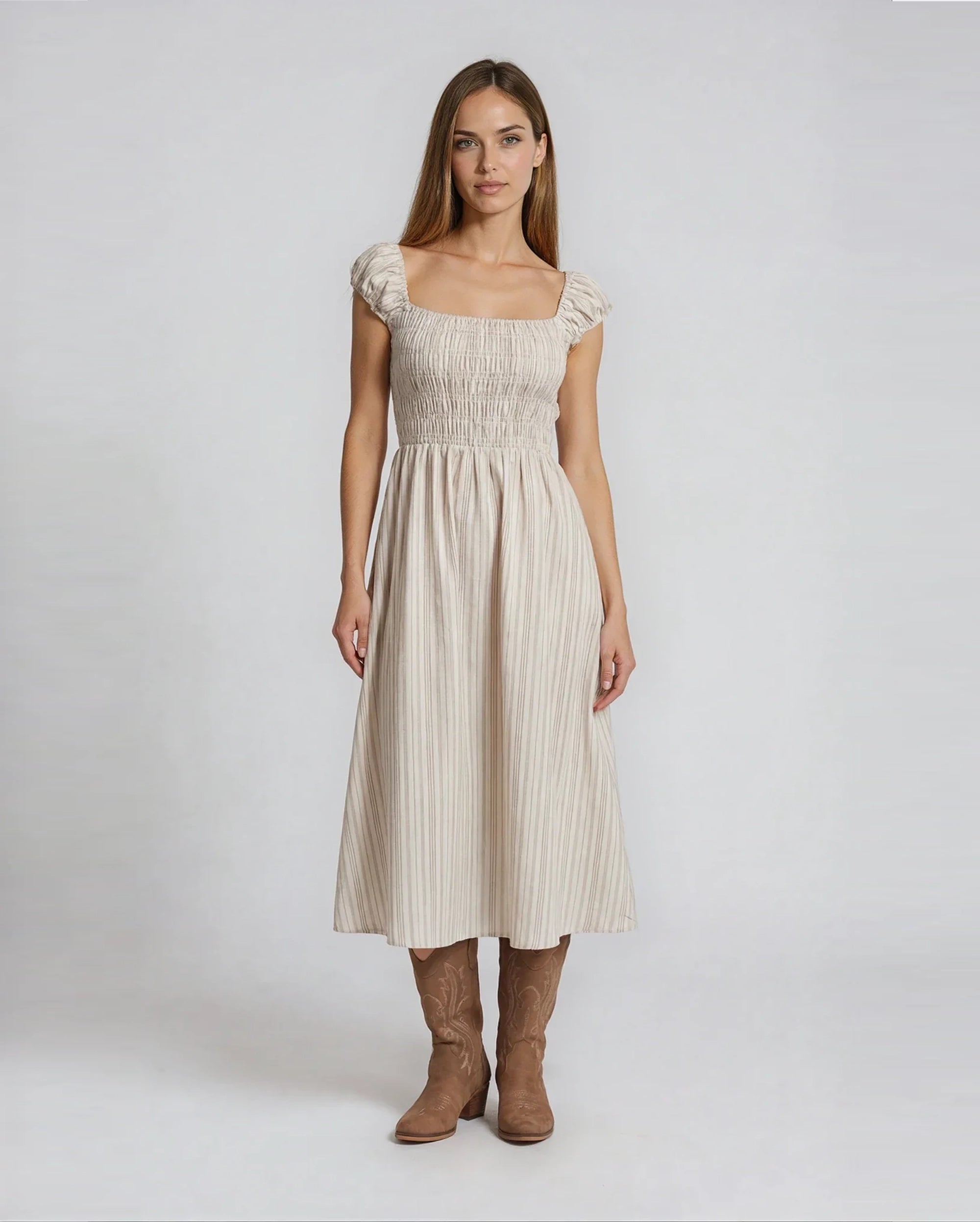 PRIV Liora Striped Dress