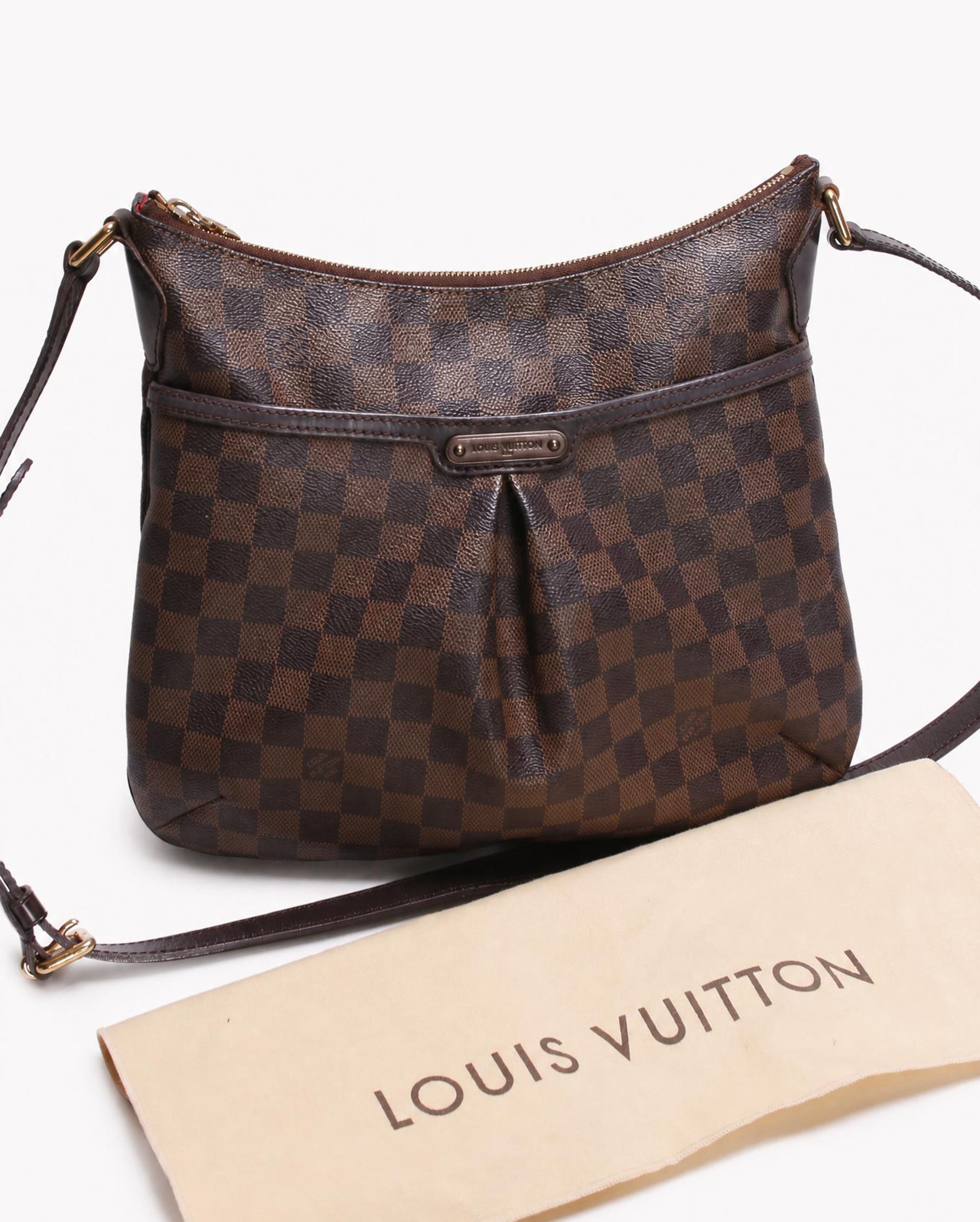 PRE OWNED LOUIS VUITTON Damier Ebene Bloomsbury PM