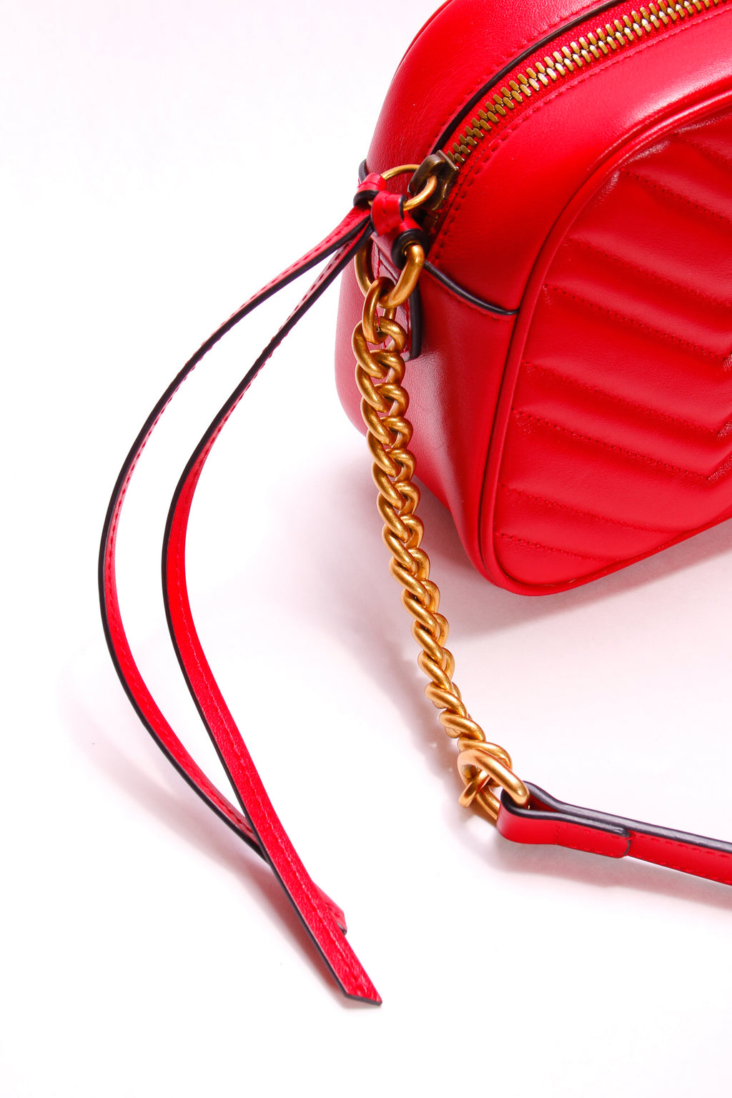 PRE OWNED - GUCCI GG Marmont Quilted Leather Cross-Body Bag