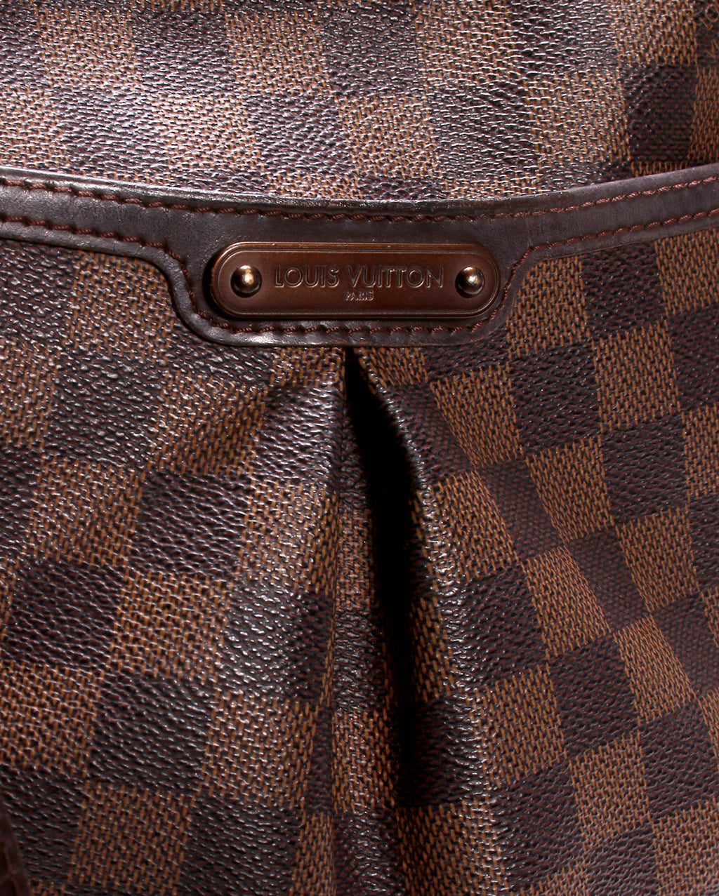PRE OWNED LOUIS VUITTON Damier Ebene Bloomsbury PM