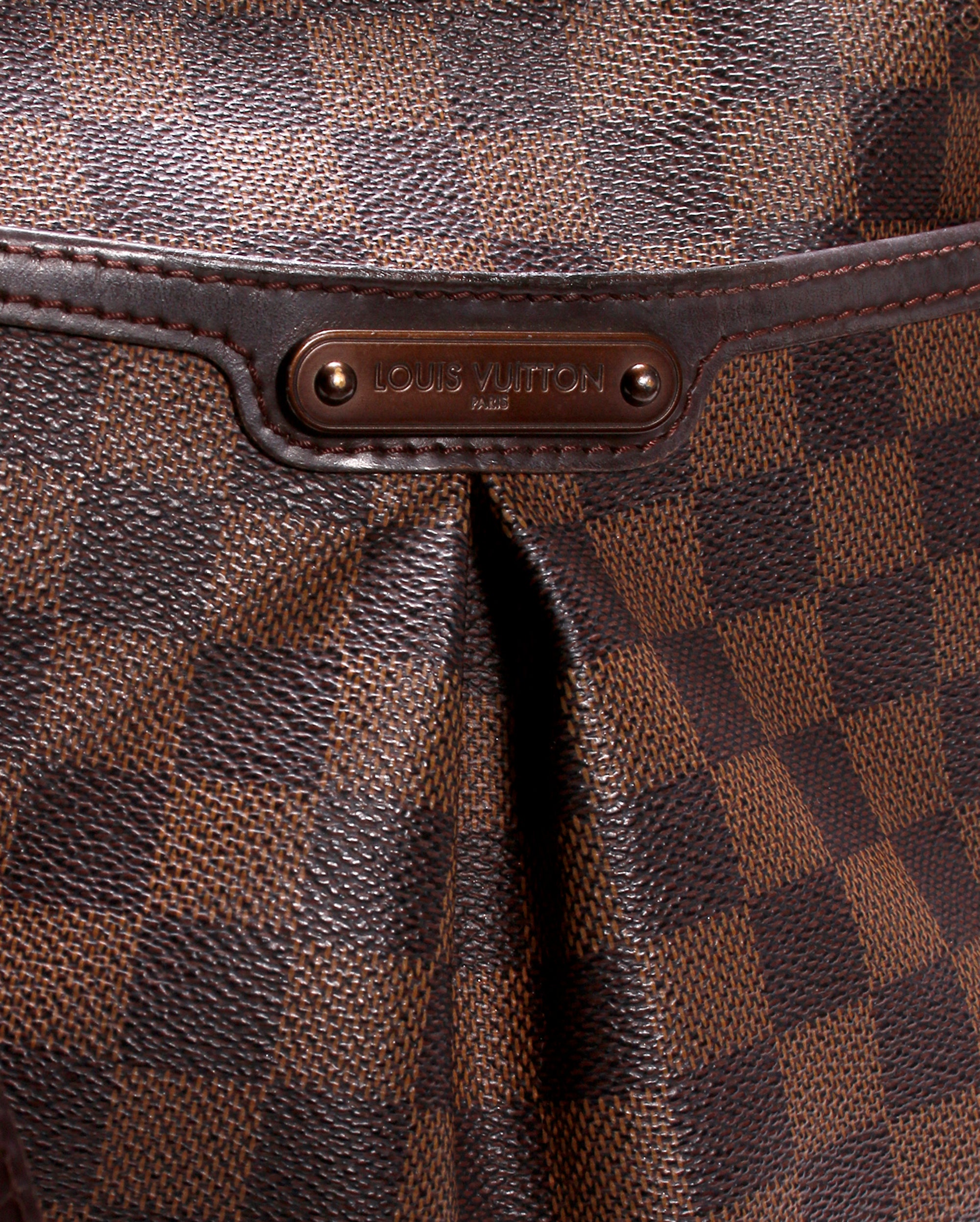 PRE OWNED LOUIS VUITTON Damier Ebene Bloomsbury PM