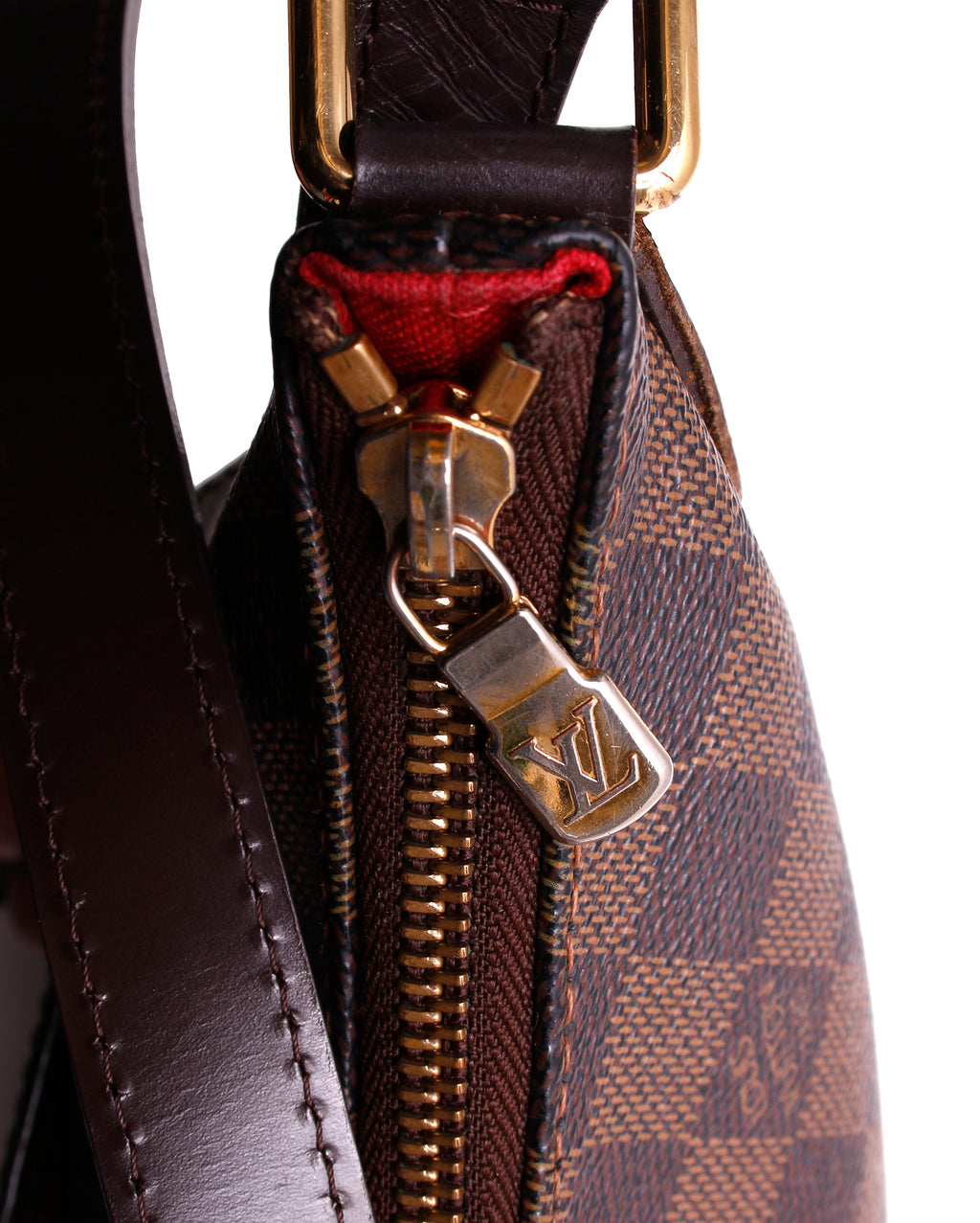 PRE OWNED LOUIS VUITTON Damier Ebene Bloomsbury PM