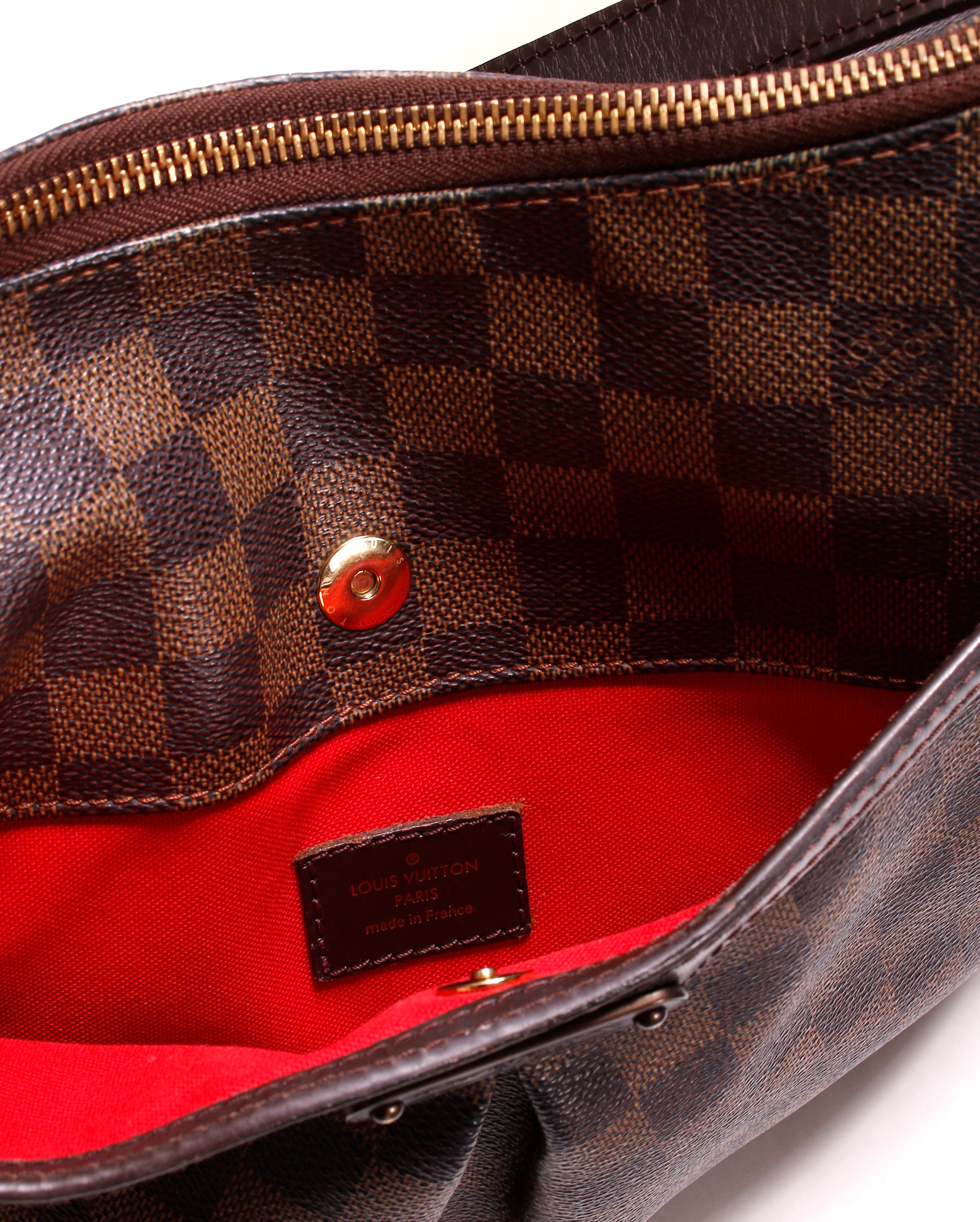 PRE OWNED LOUIS VUITTON Damier Ebene Bloomsbury PM