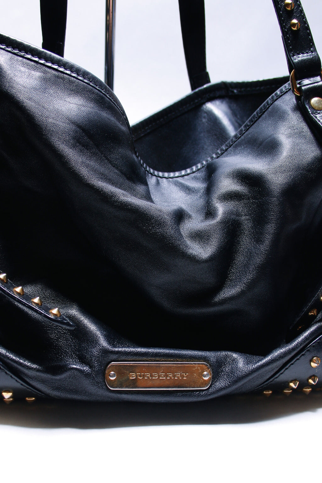 PRE OWNED - BURBERRY Canterbury studded bag