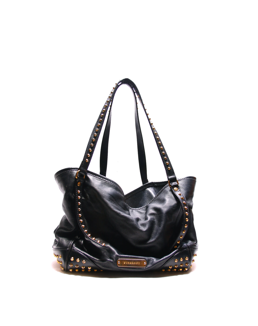 PRE OWNED - BURBERRY Canterbury studded bag