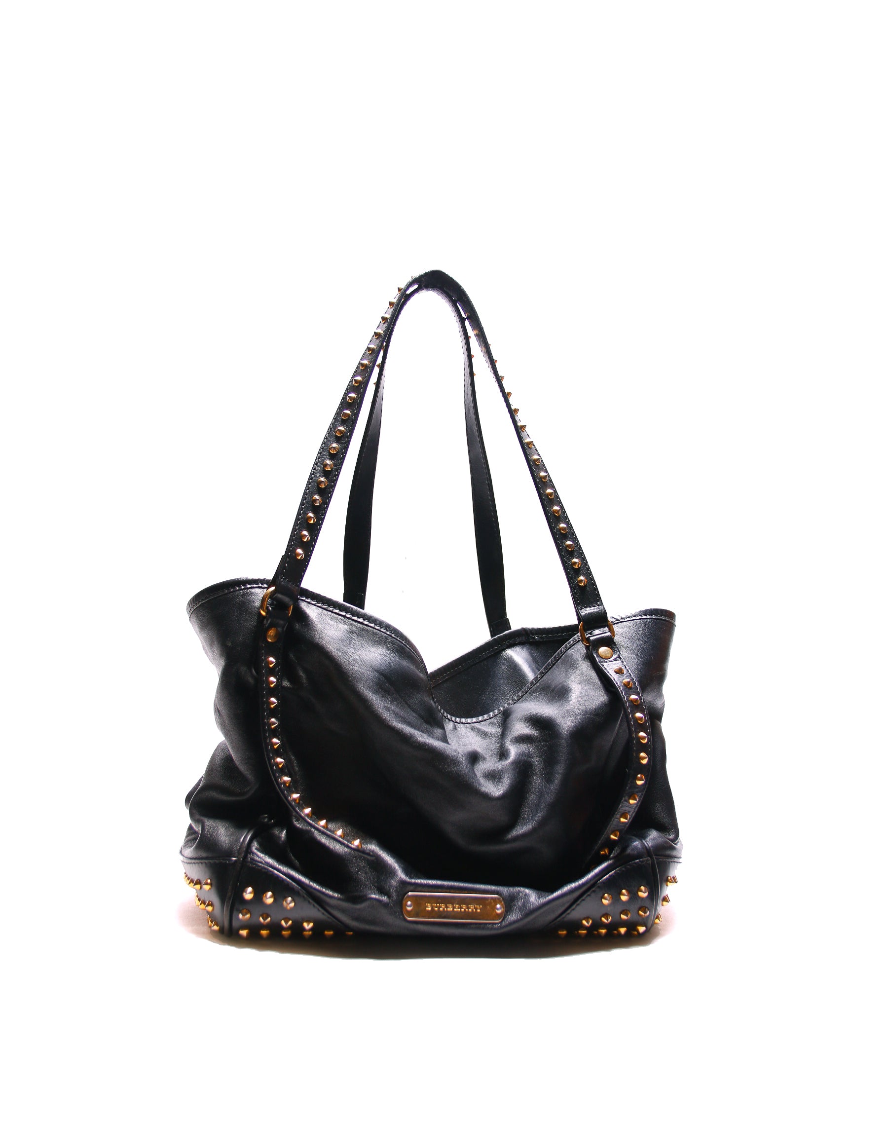 PRE OWNED - BURBERRY Canterbury studded bag