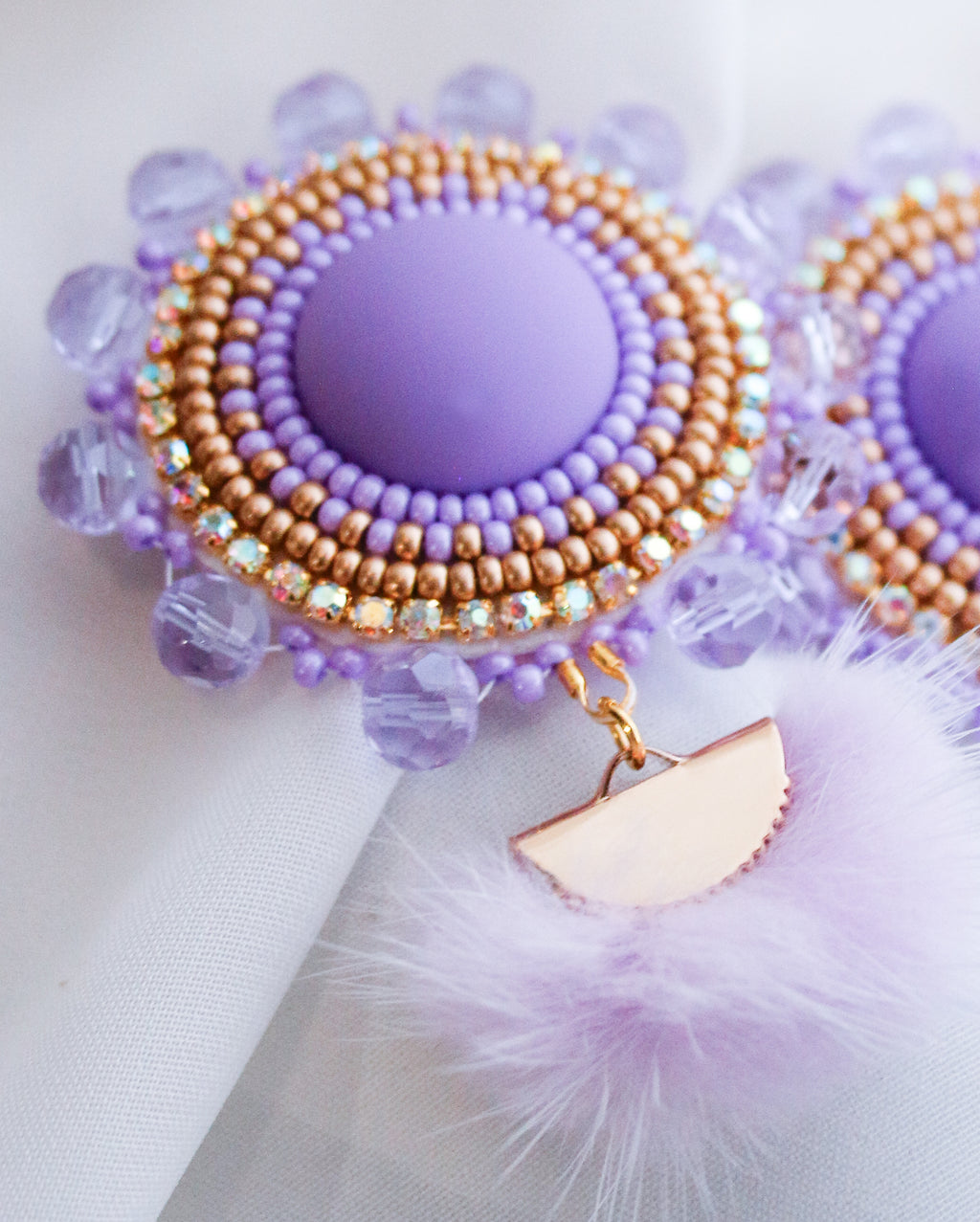 KAIGU CREATIONS Pom Earrings