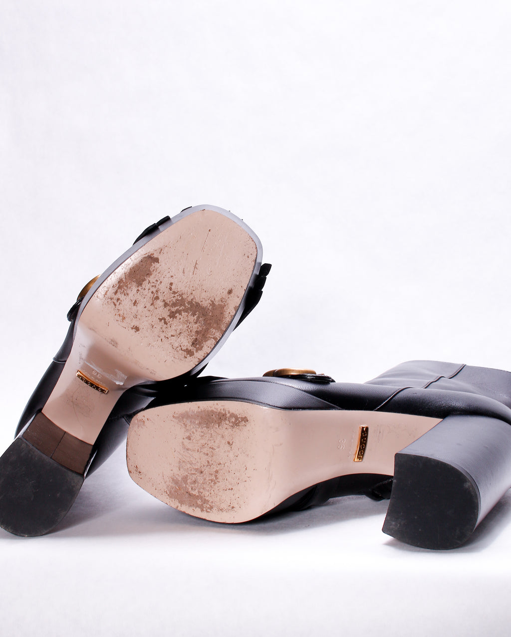 PRE OWNED - GUCCI Marmont Ankle Boots