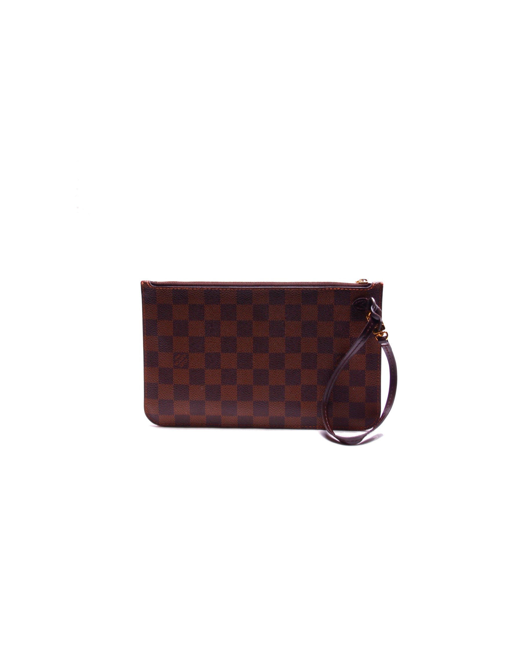 PRE OWNED - LOUIS VUITTON Damier Ebene Neverfull Pochette
