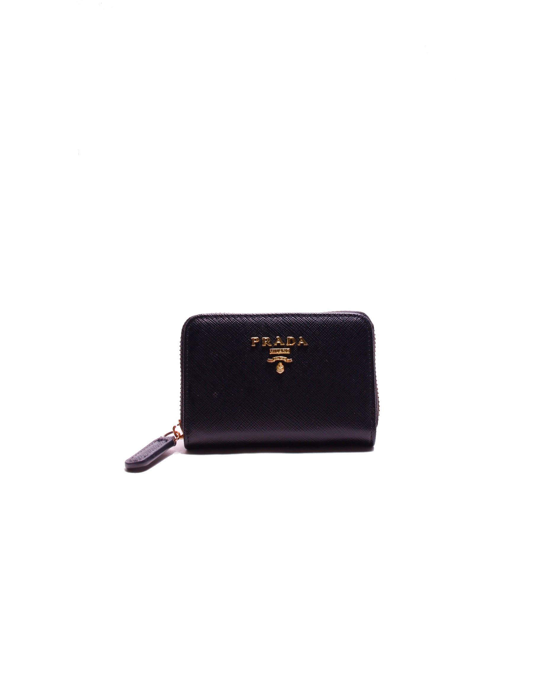 PRE OWNED - PRADA Zip Around Coin Purse