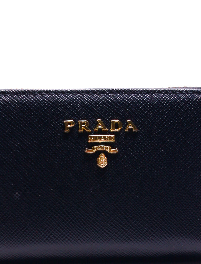 PRE OWNED - PRADA Zip Around Coin Purse