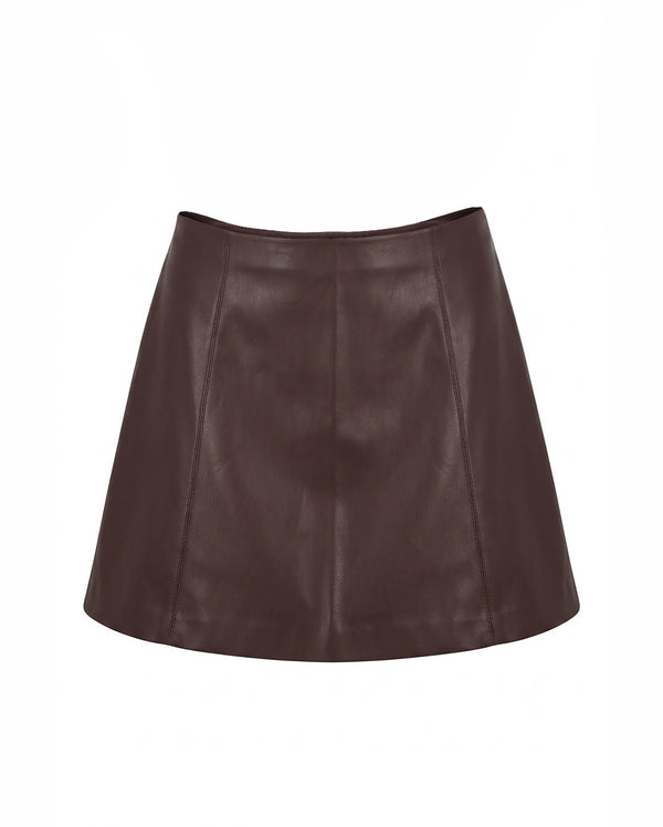 APRICOT Faux Leather Mini Skirt