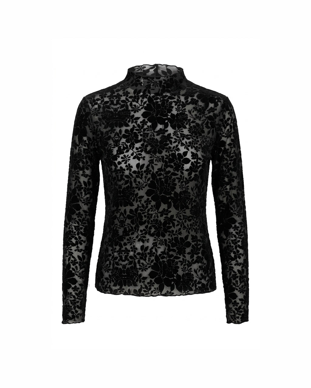 MOLLY BRACKEN Floral Mesh Top