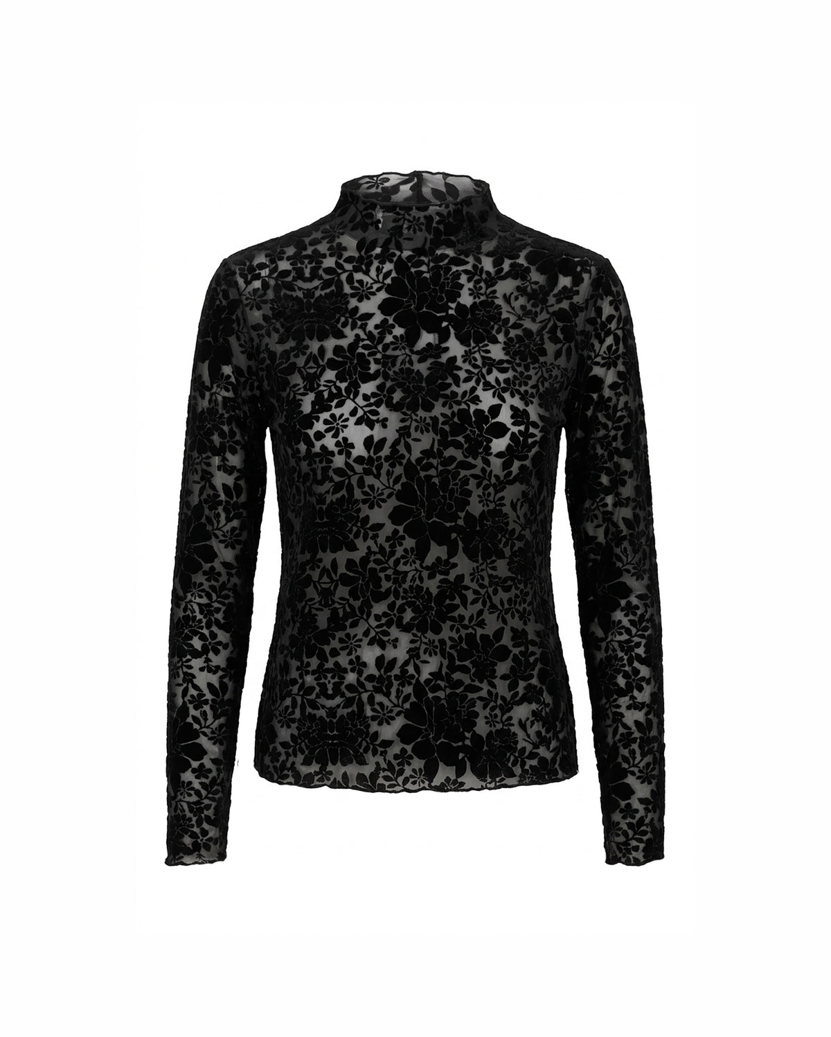 MOLLY BRACKEN Floral Mesh Top
