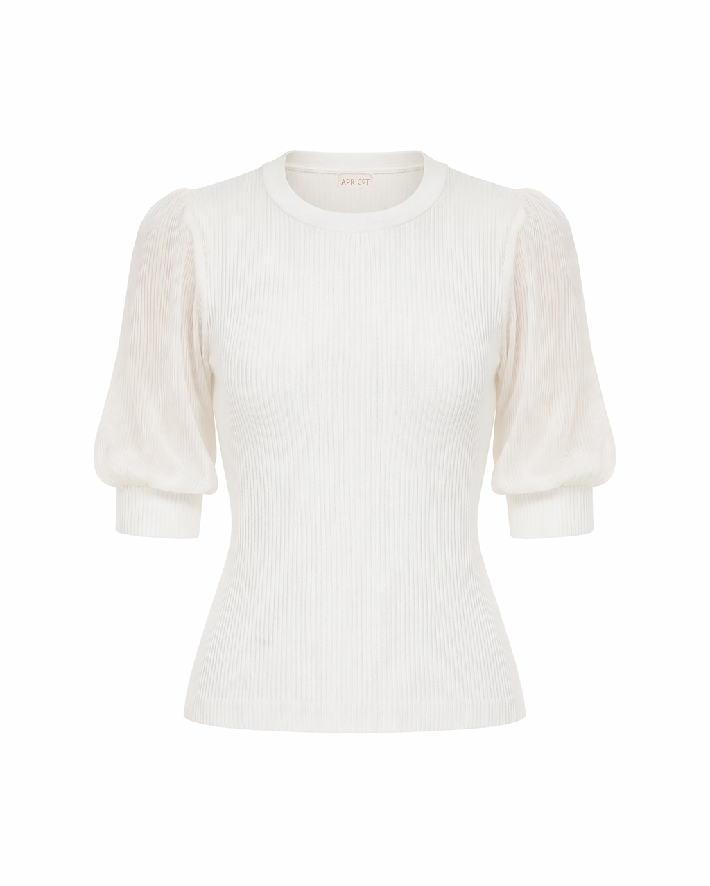 APRICOT Plisse Sleeve Top