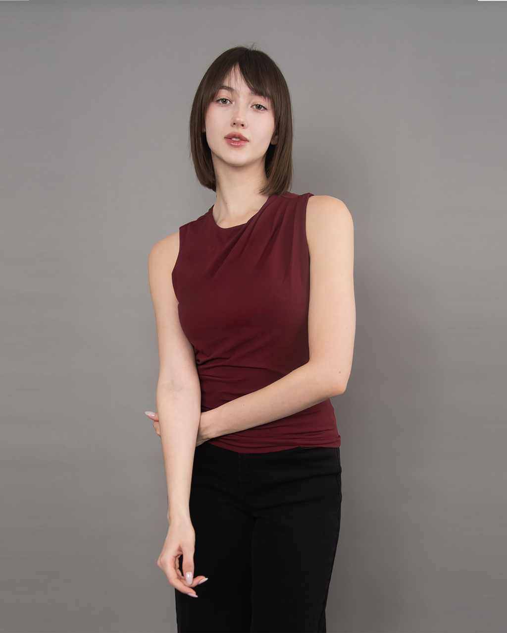 RD STYLE Ruri Draped Top