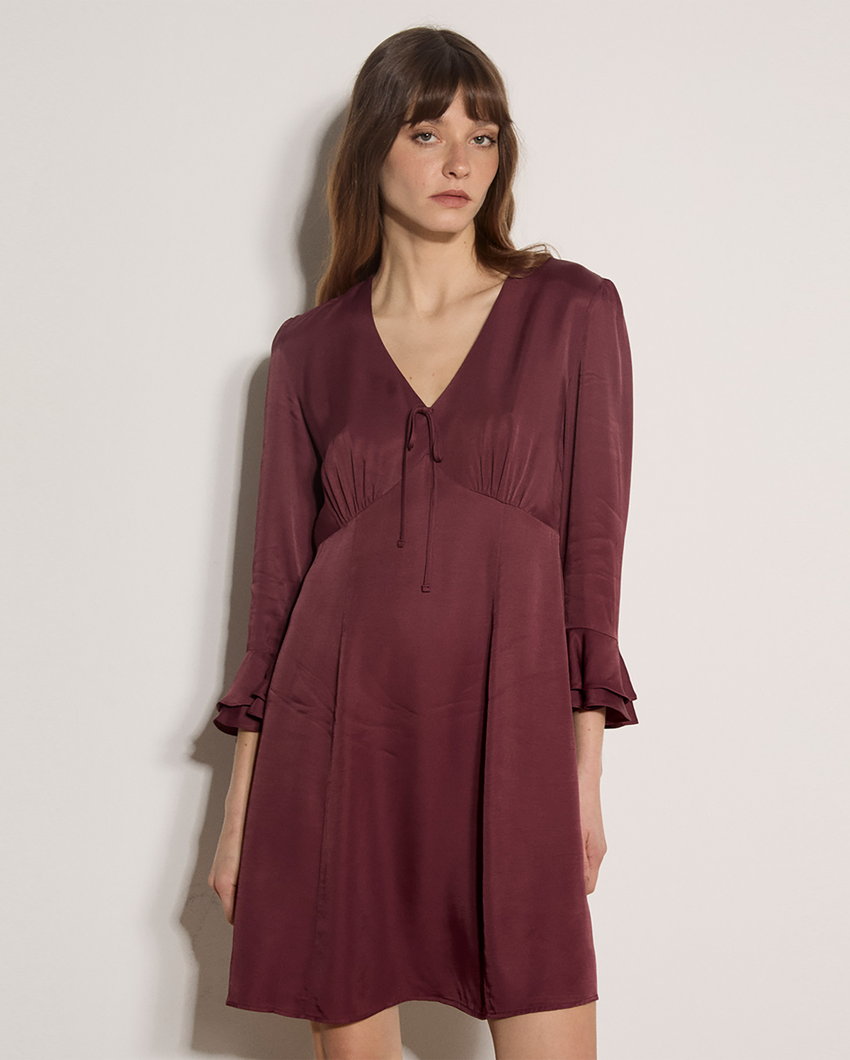 APRICOT Satin Dress