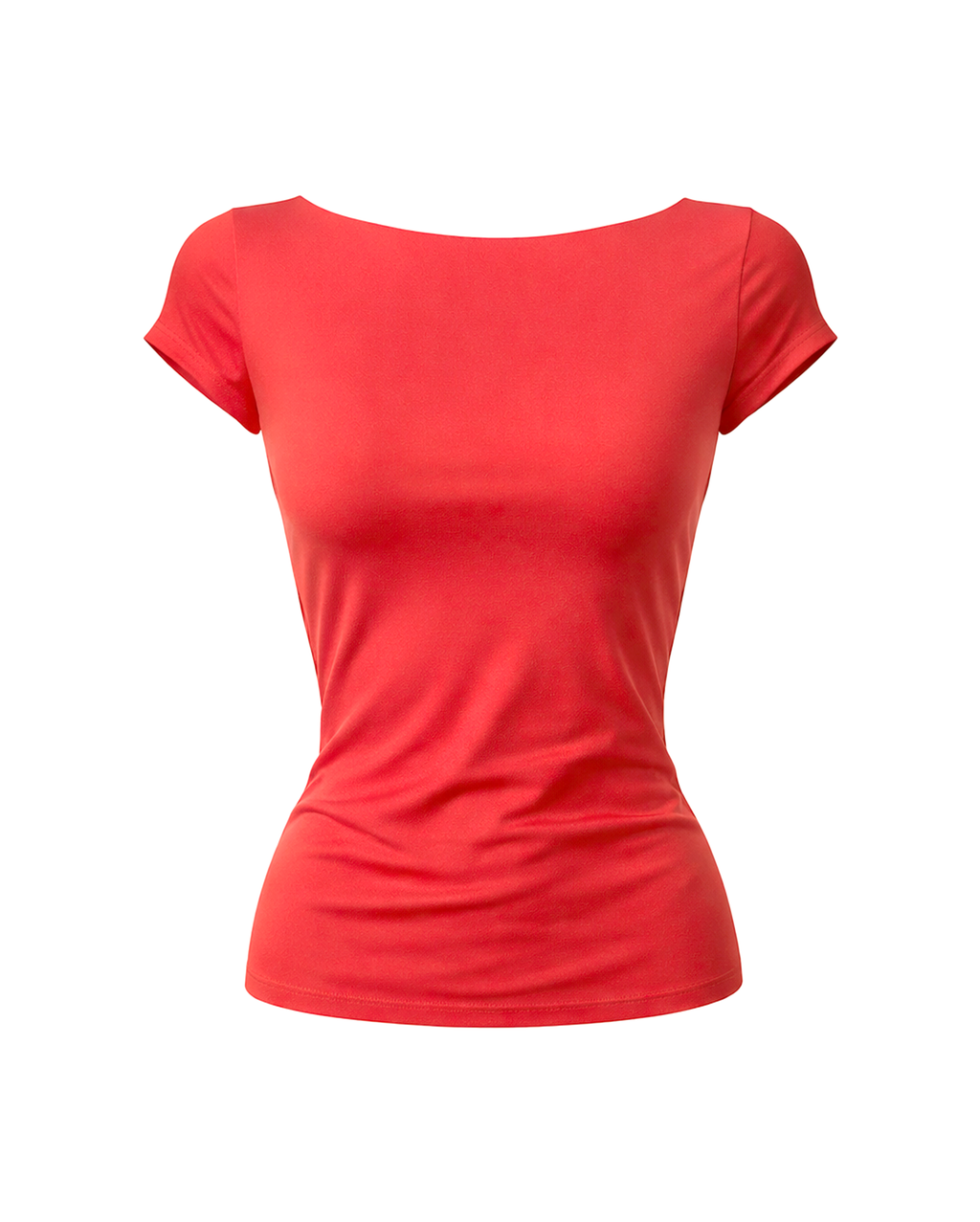 Red t-shirt on a white background