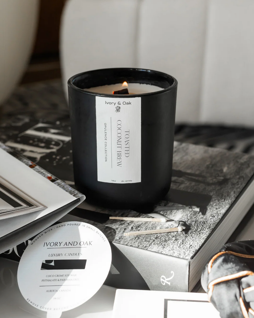 Ivory & Oak - 14oz Toasted Coconut Candle