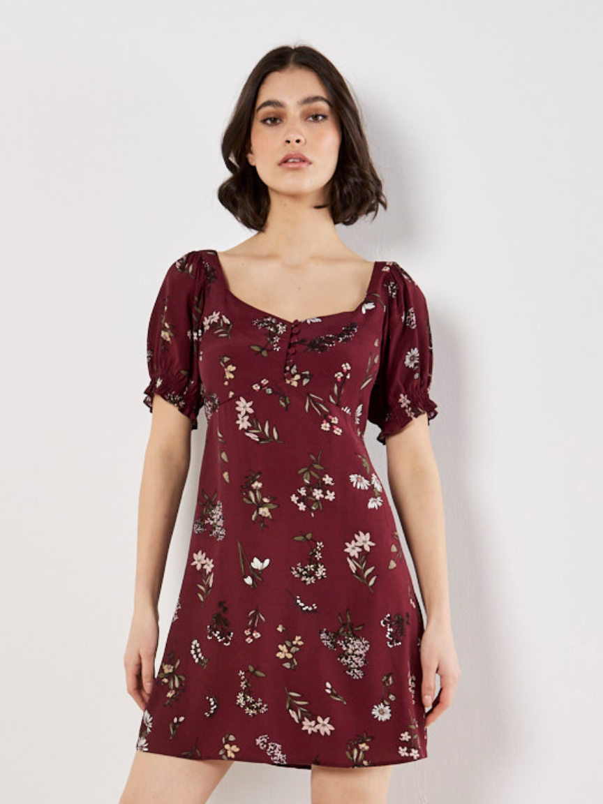 Apricot Botanical Tea Dress