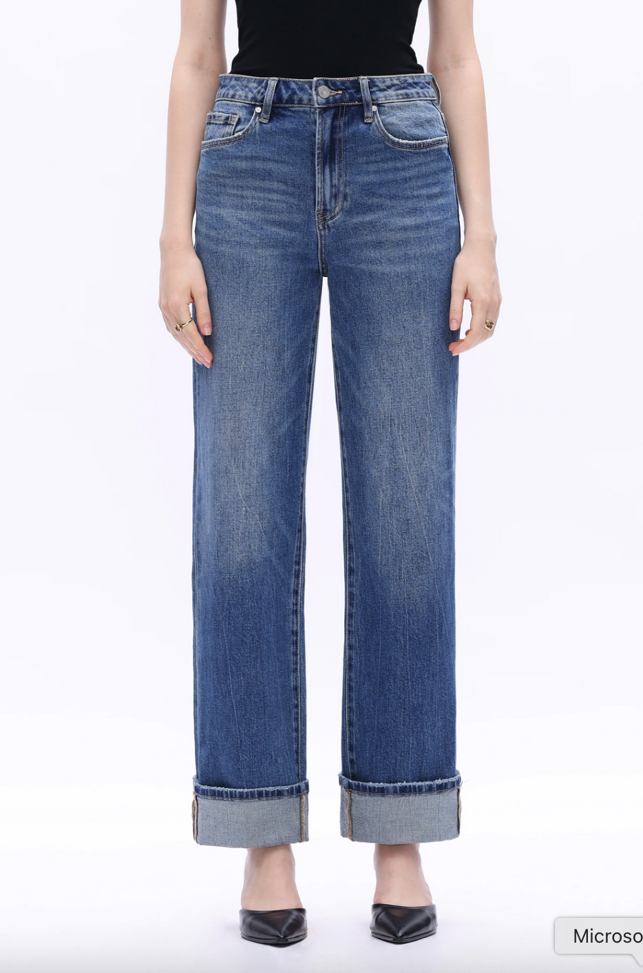 BAYEAS Relax Straight Leg Jeans