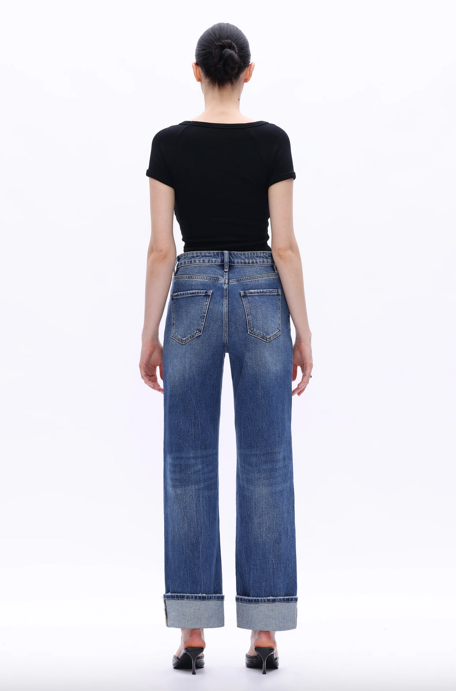 BAYEAS Relax Straight Leg Jeans