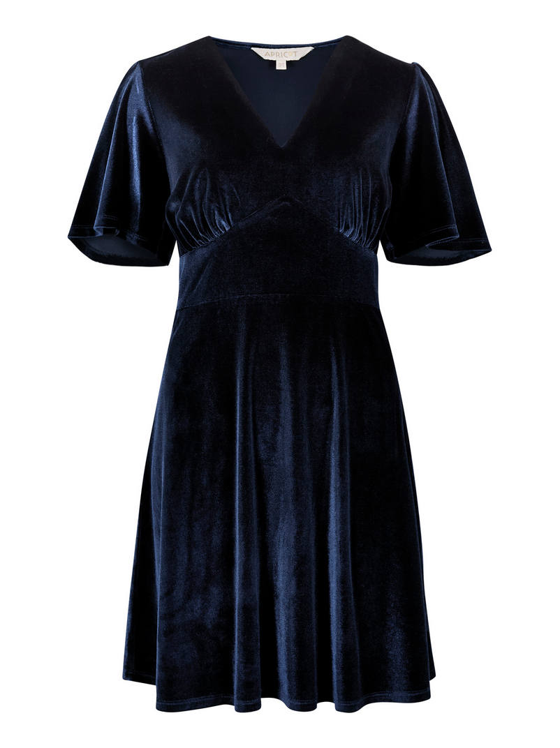 APRICOT Velvet Mini Dress