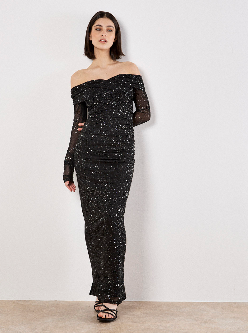 APRICOT Sparkle Maxi Dress