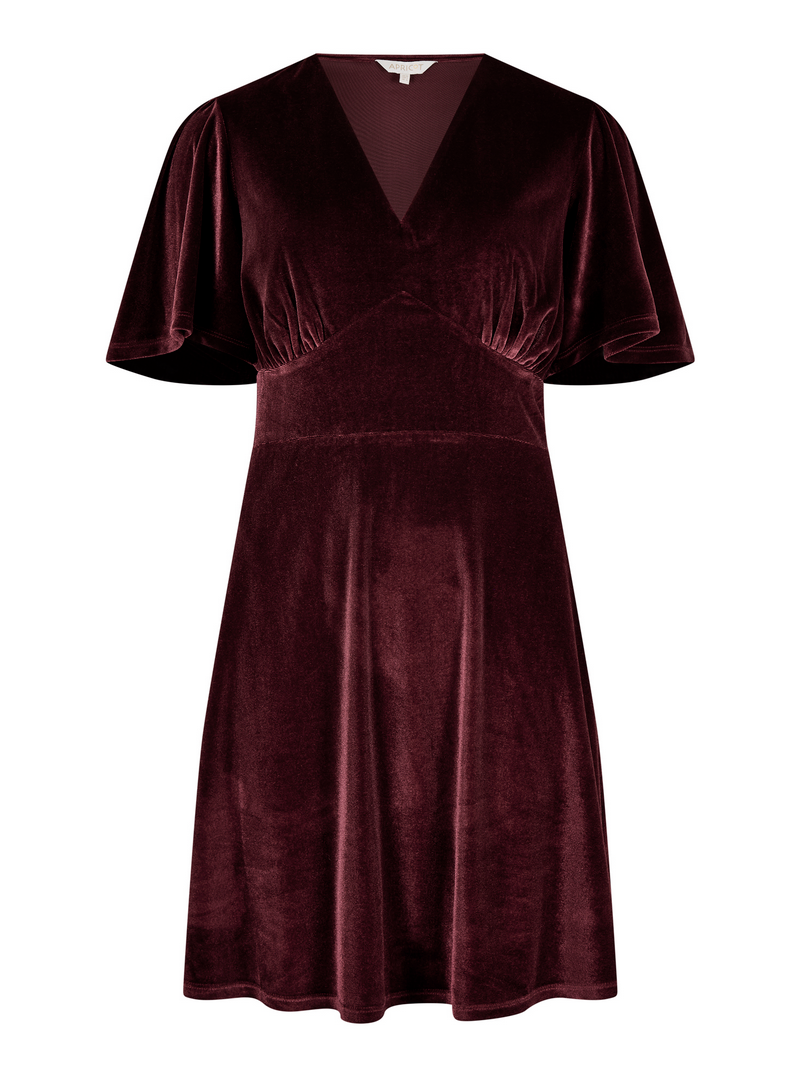 APRICOT Velvet Mini Dress