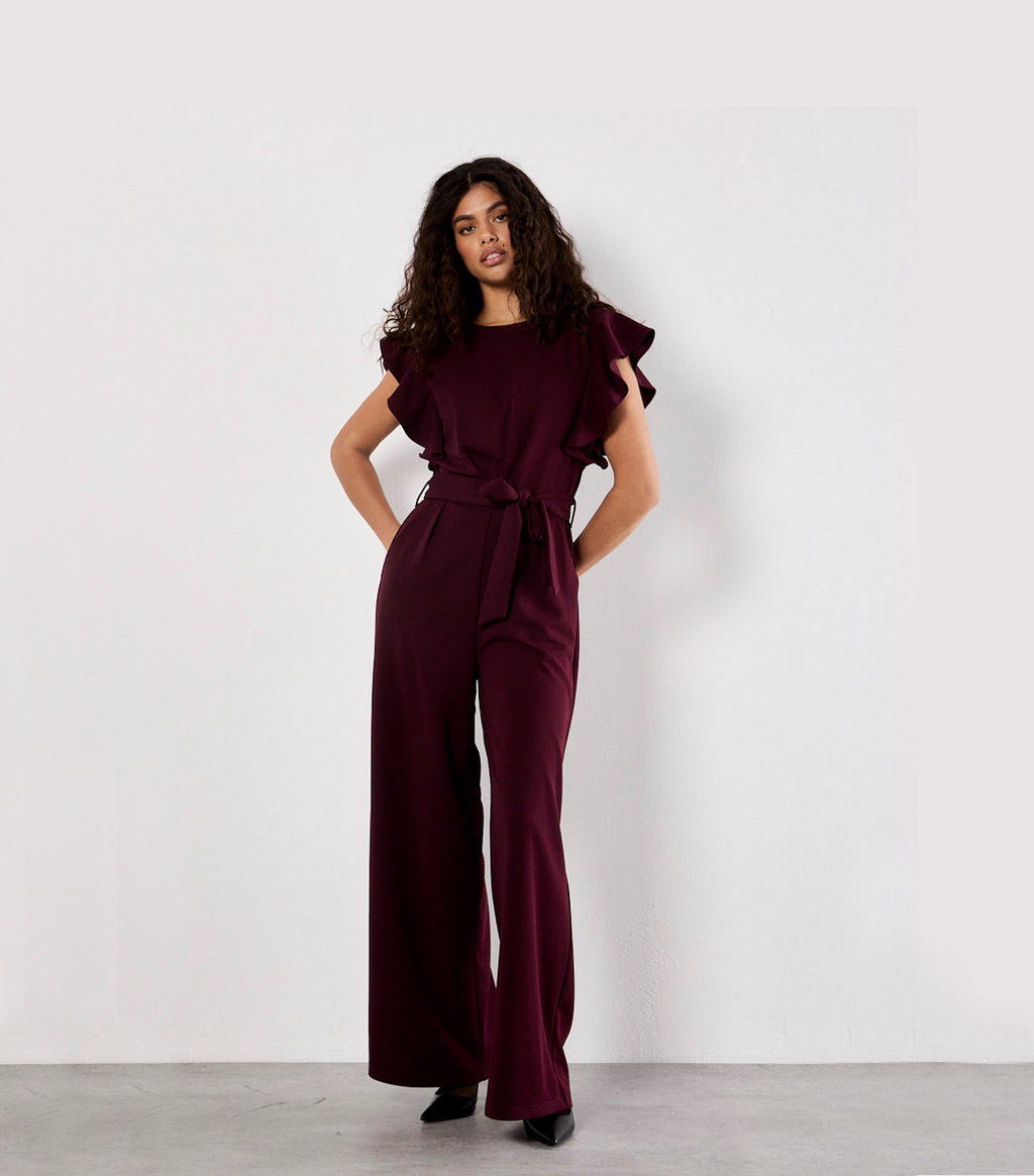 APRICOT Ruffle Sleeve Jumpsuit
