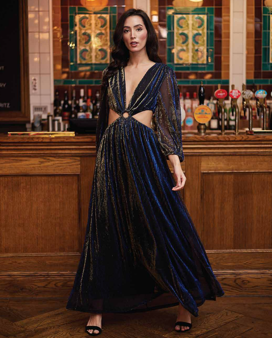 ANGELEYE Cut Out Maxi Dress