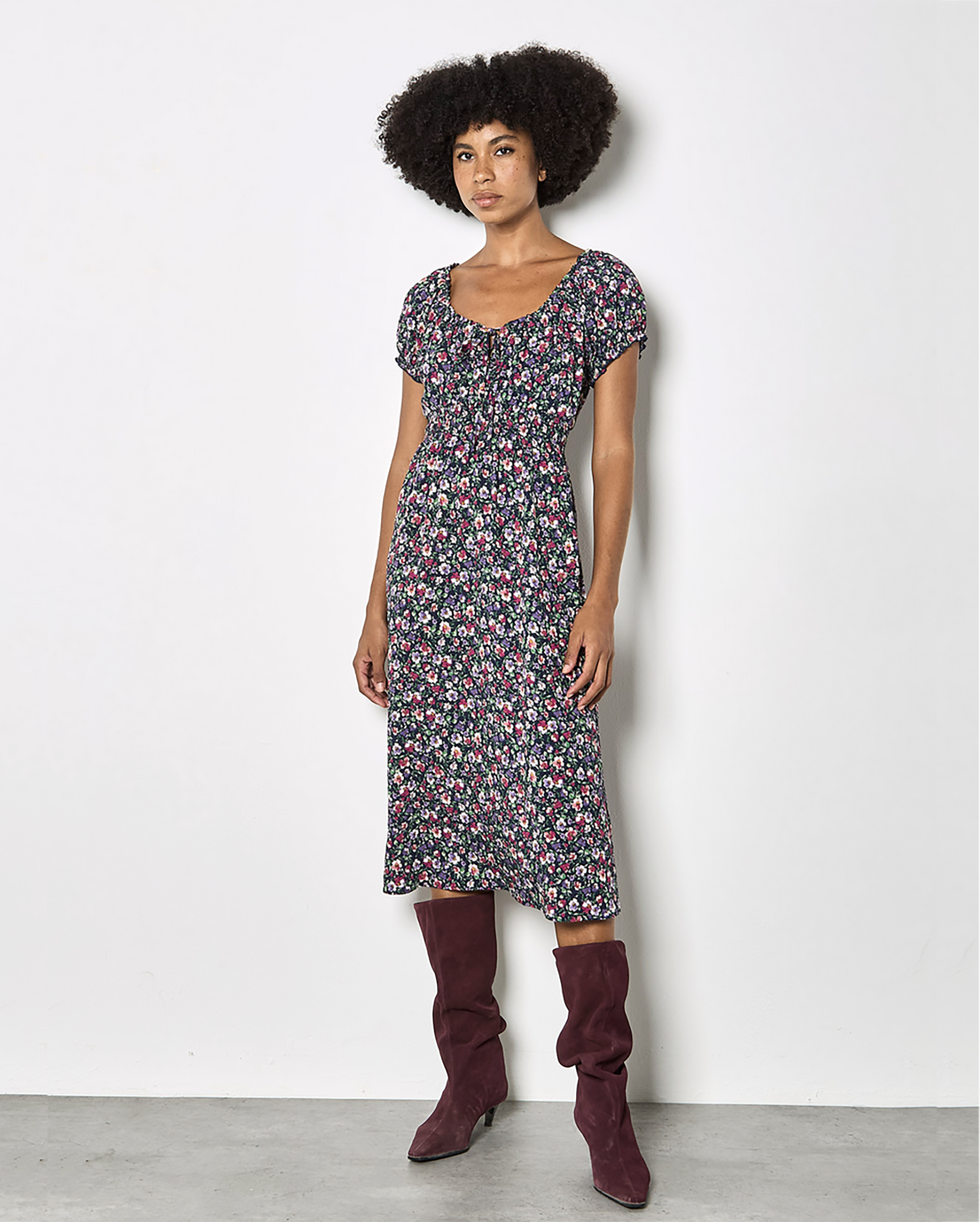 APRICOT Ditsy Milkmaid Dress