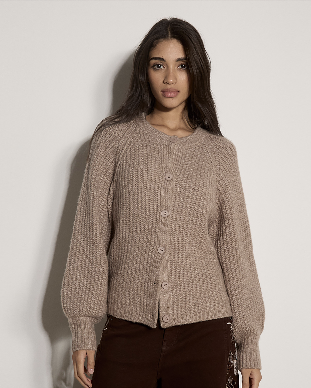 APRICOT Crew Cardigan