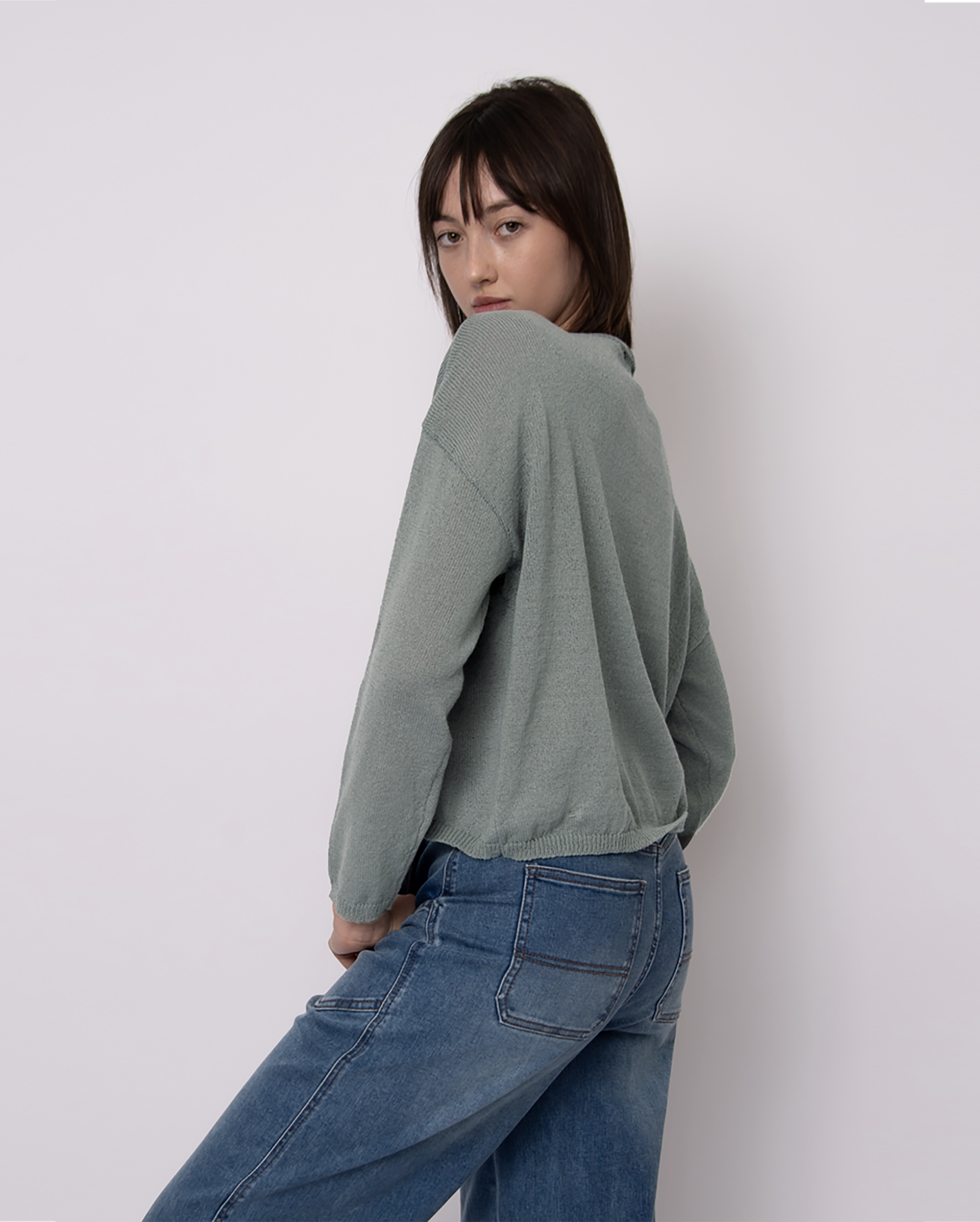 RD STYLE Boat Neck Sweater
