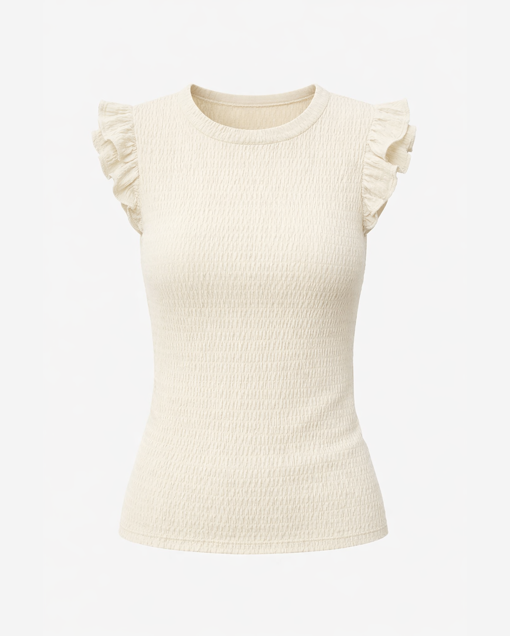 APRICOT Textured Ruffle Top