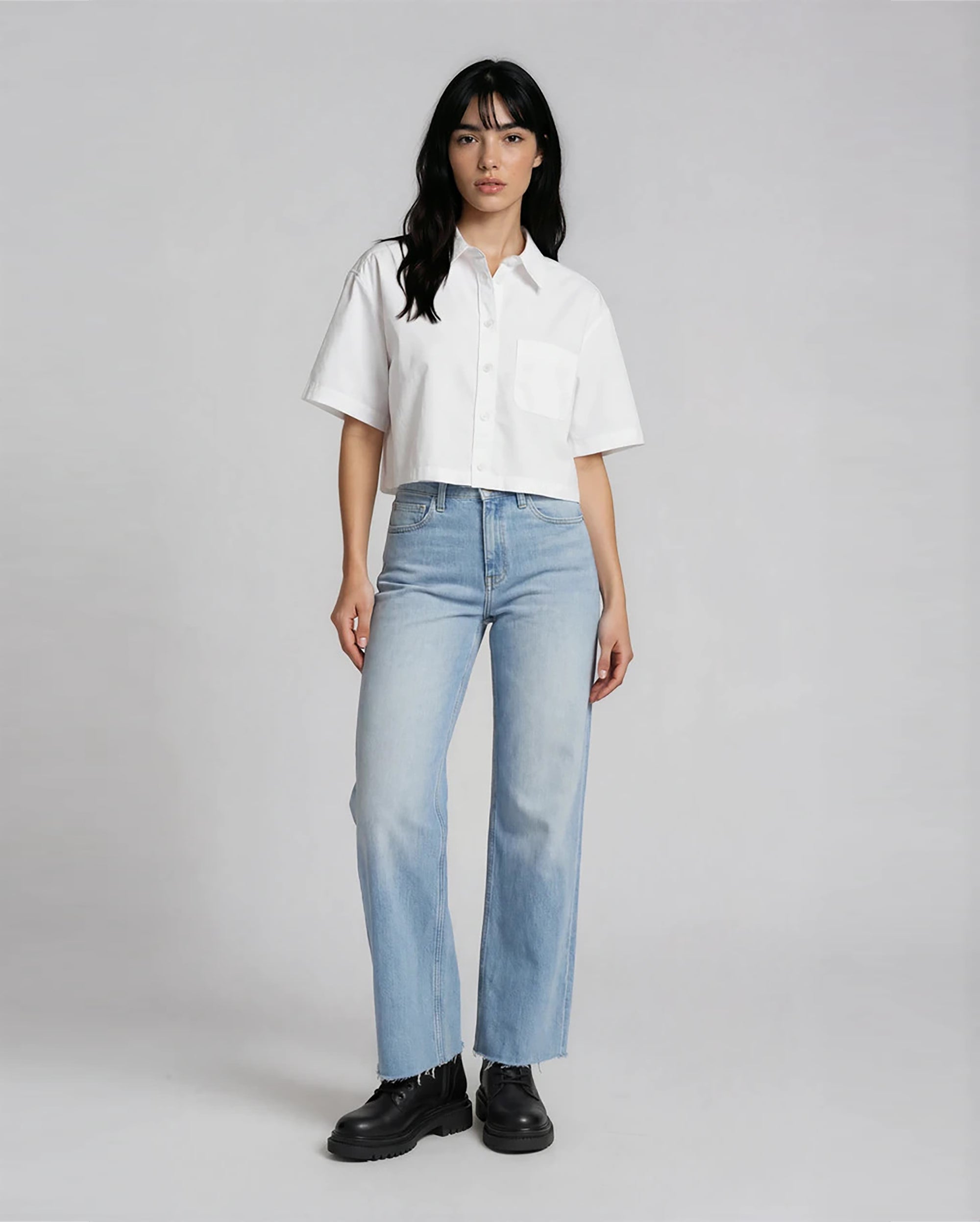 RD STYLE Azalia Poplin Button Down