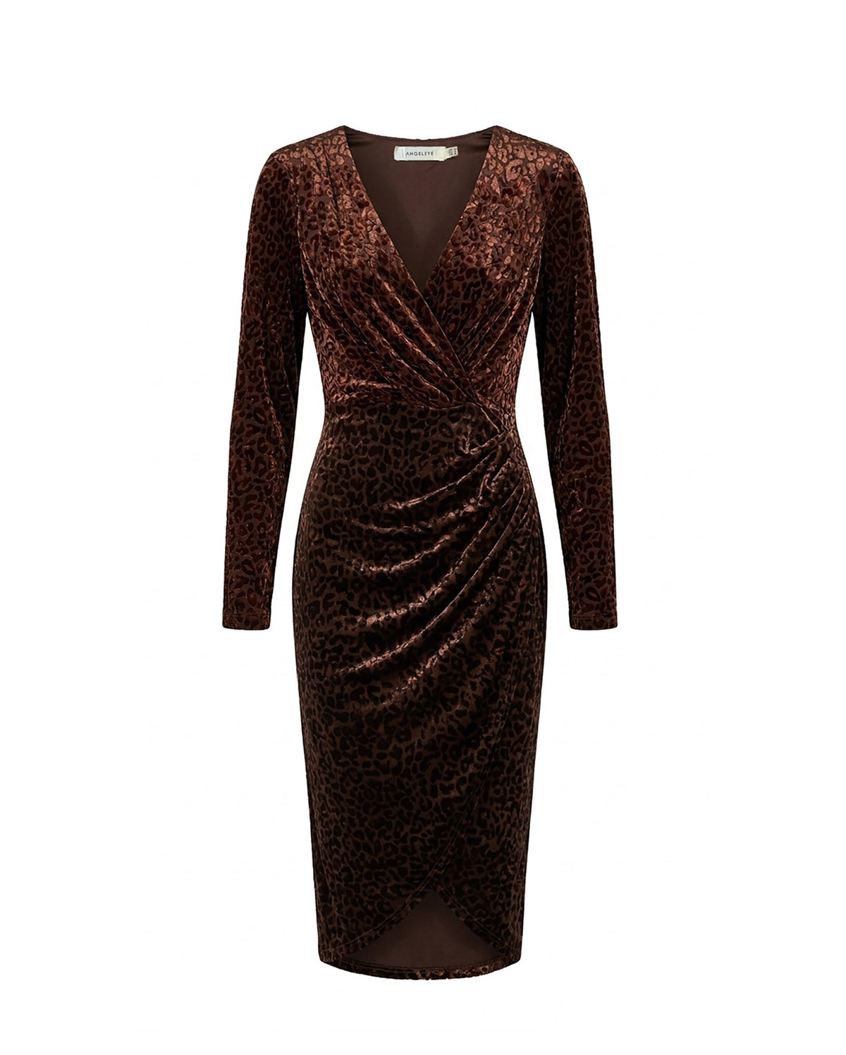 ANGELEYE Velvet Cheetah Dress
