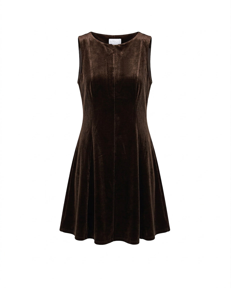 APRICOT Velvet Dress