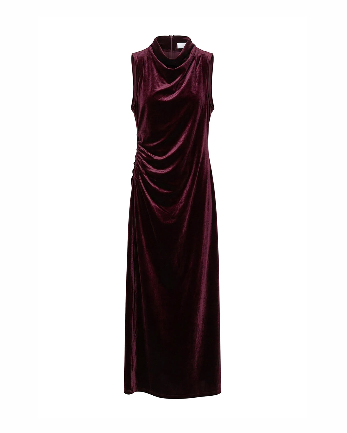 APRICOT Velvet High Neck Dress