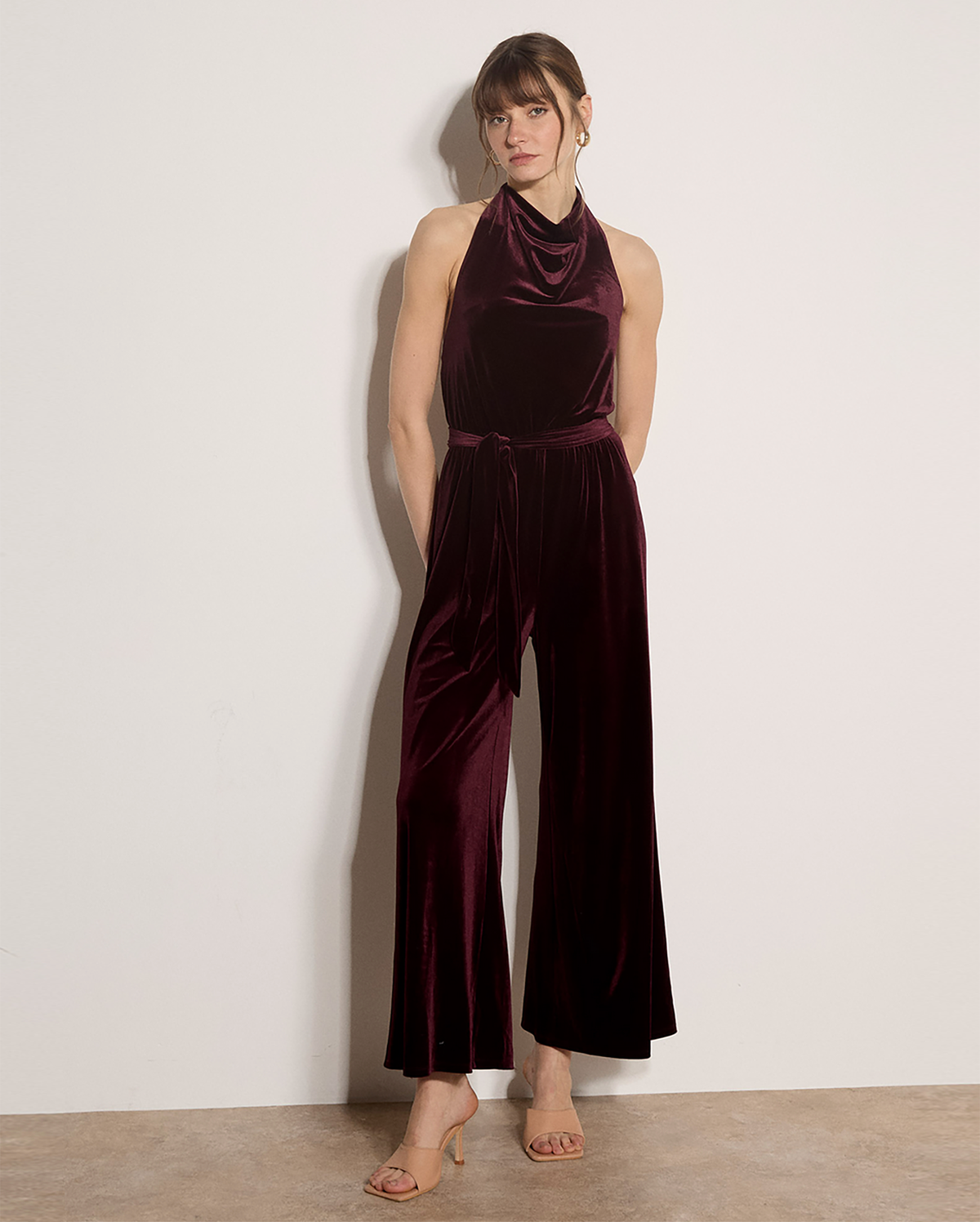 APRICOT Velvet Jumpsuit