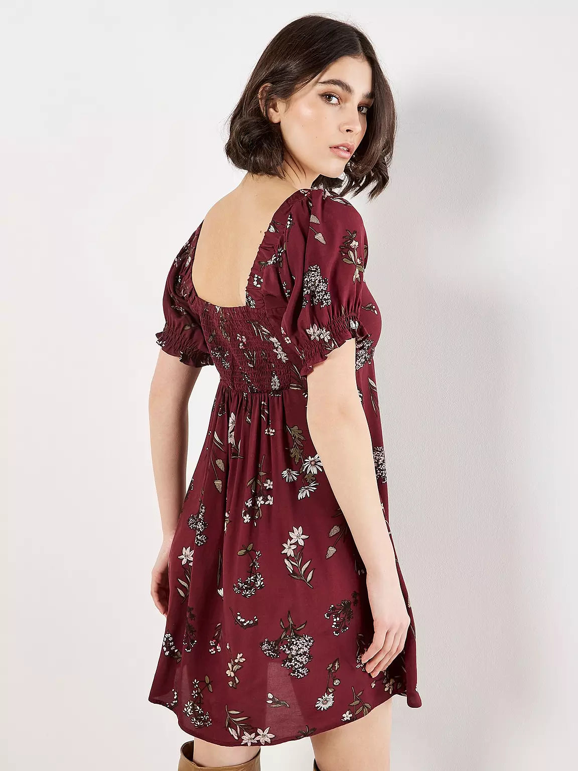 Apricot Botanical Tea Dress