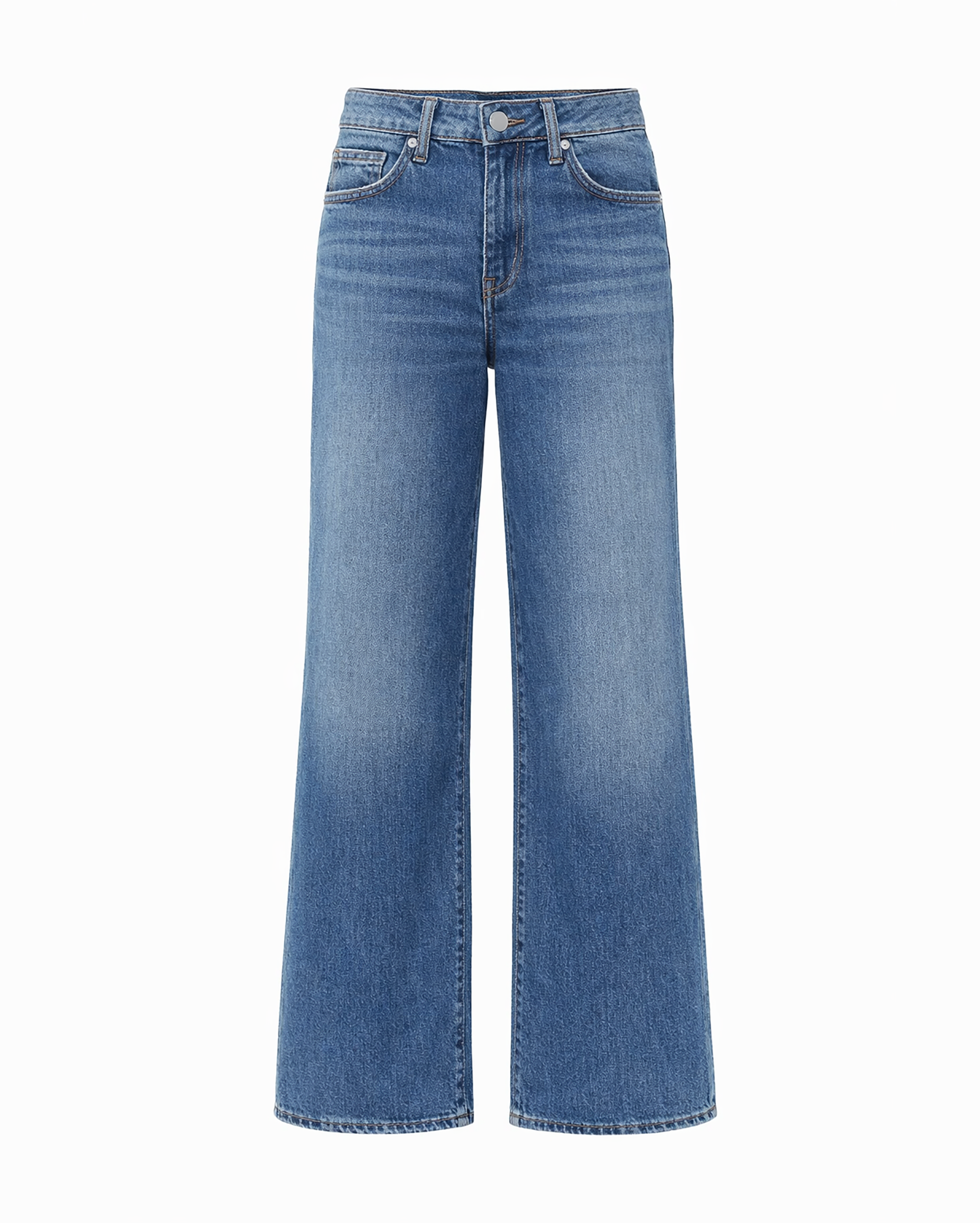 BAYEAS Mid Rise Wide Leg Denim