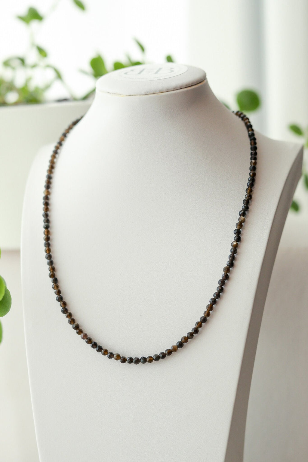 Blossom Beads - Obsidian Gold Choker Necklace