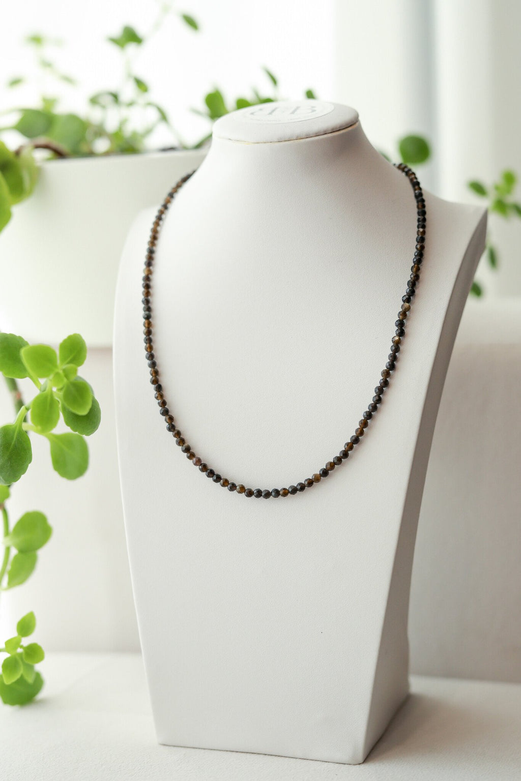 Blossom Beads - Obsidian Gold Choker Necklace