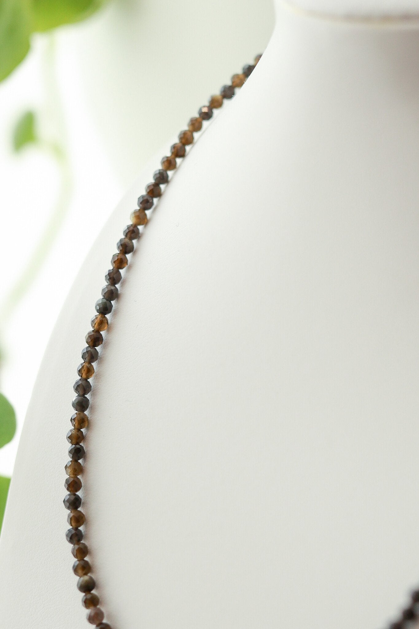 Blossom Beads - Obsidian Gold Choker Necklace