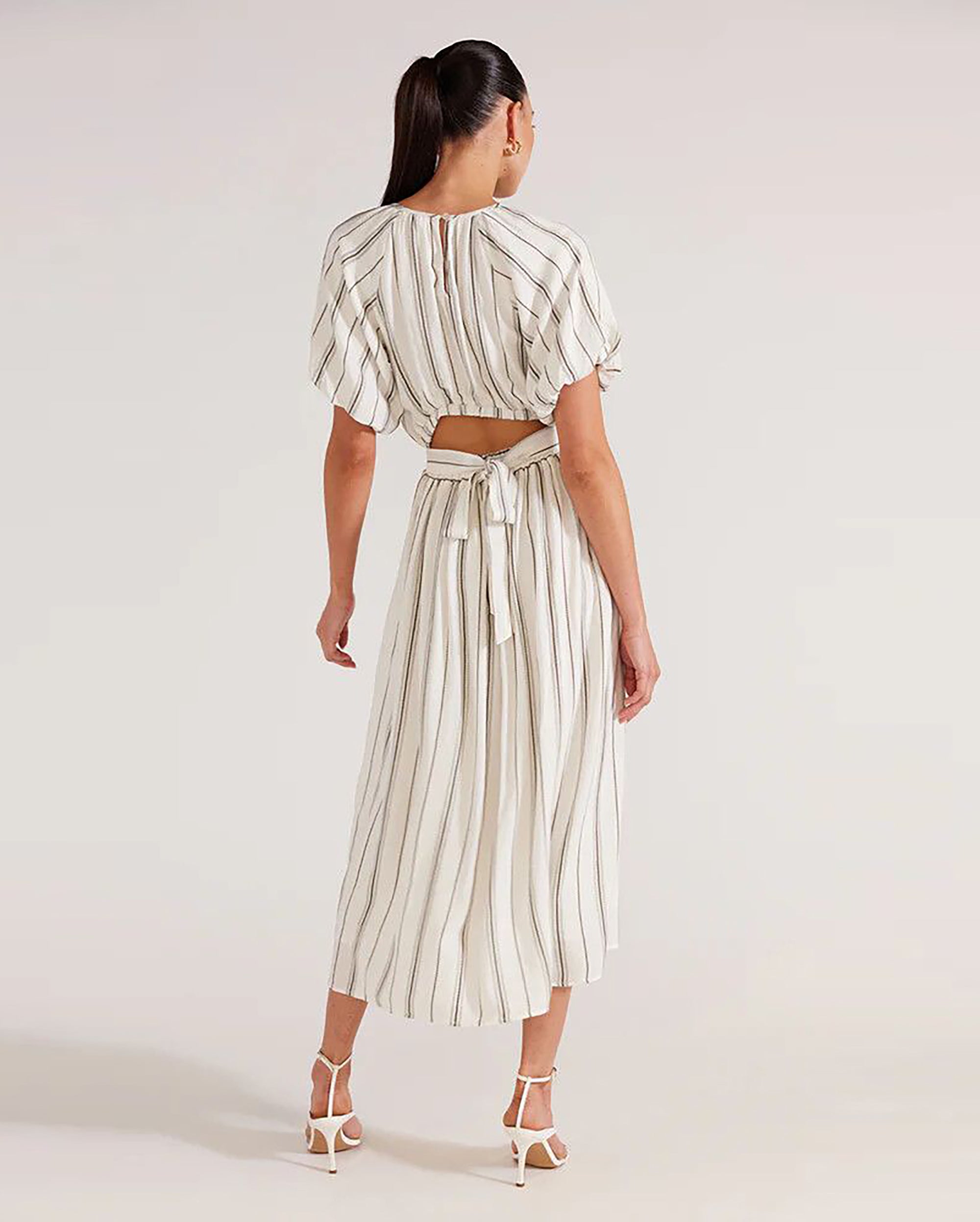 STAPLE by MINKPINK Tie Back Midi Dress