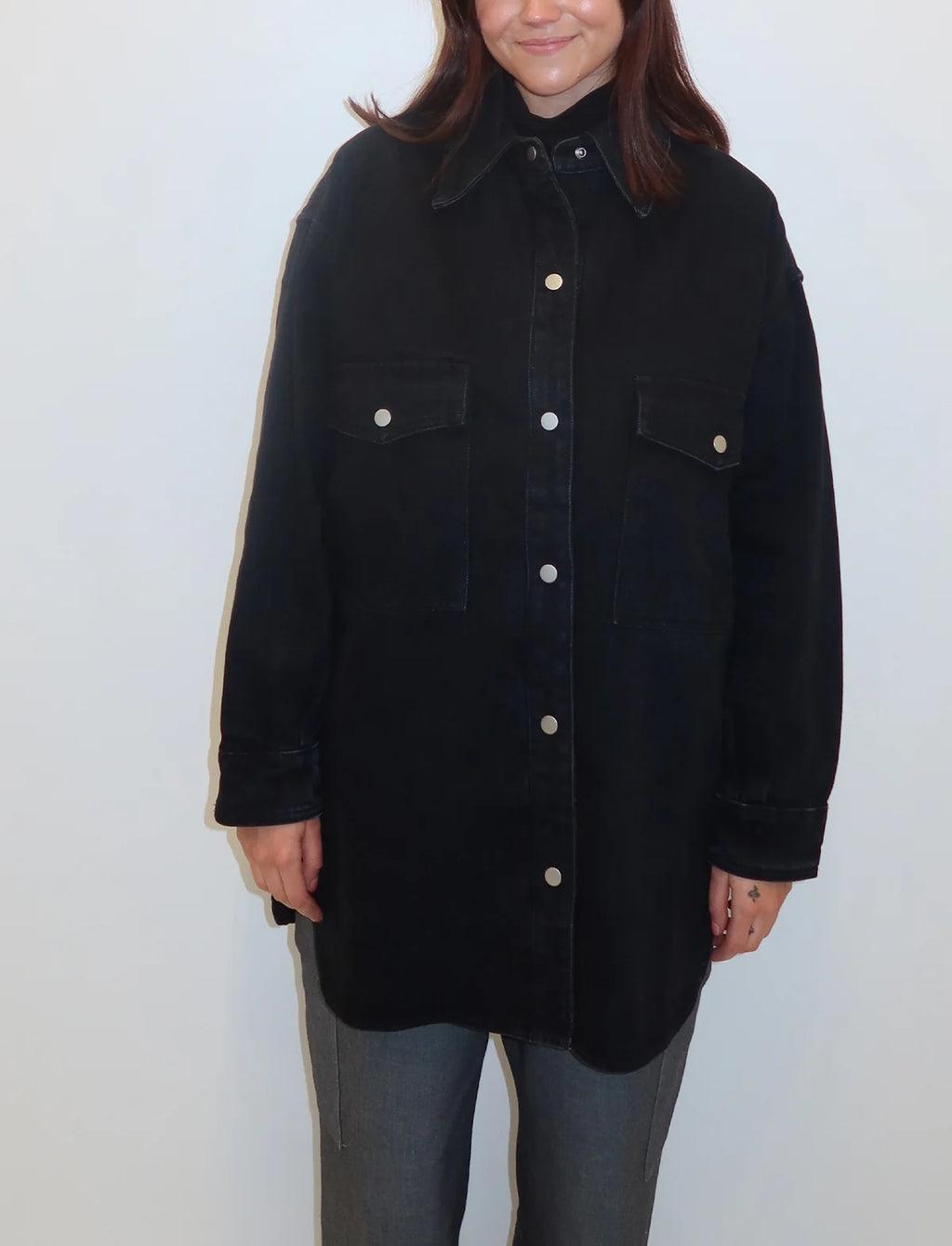 Brunette The Label - Dolly Denim Jacket  Blue XXS/XS