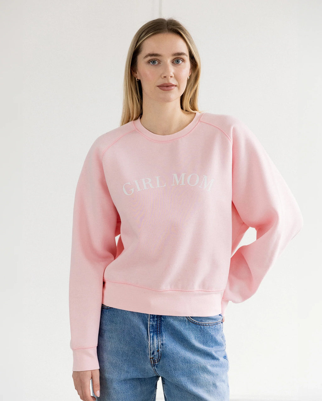 BRUNETTE THE LABEL Girl Mom Crew Sweatshirt