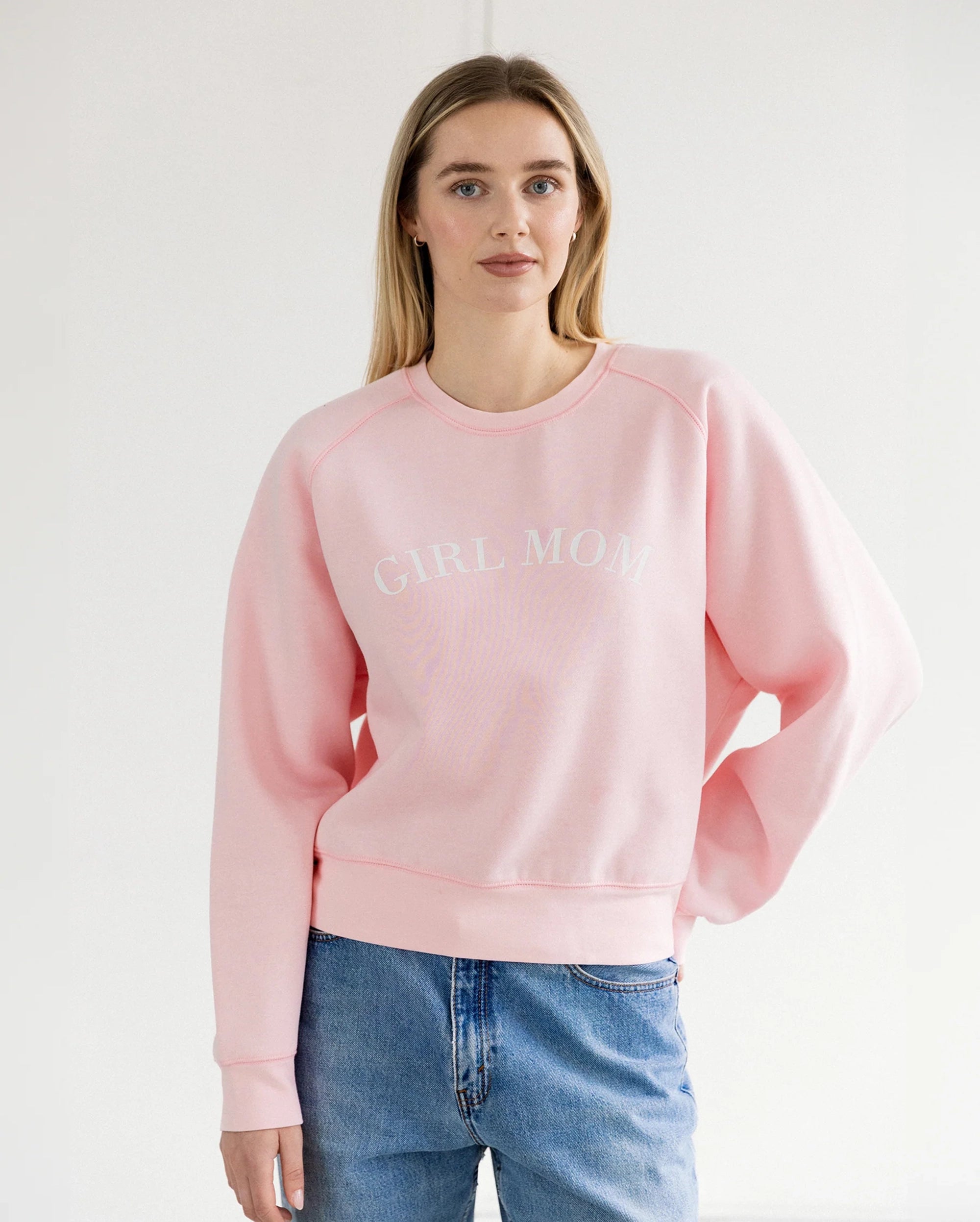 BRUNETTE THE LABEL Girl Mom Crew Sweatshirt